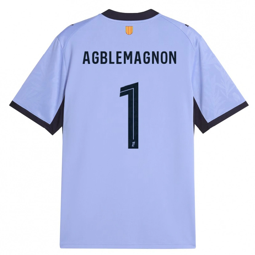 Danxenキッズヨルガン・アグブルマニョン#1ラベンダー 黒サードユニフォームシャツ2026/27ジャージーユニフォーム