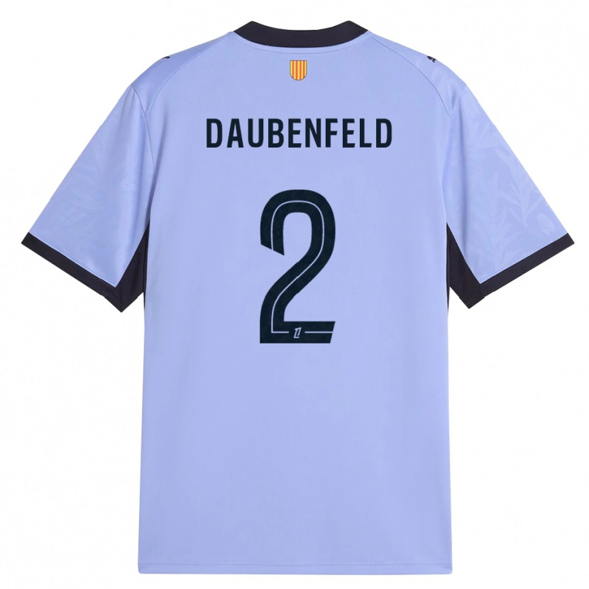 Danxenキッズルーカス・ダウベンフェルド#2ラベンダー 黒サードユニフォームシャツ2026/27ジャージーユニフォーム