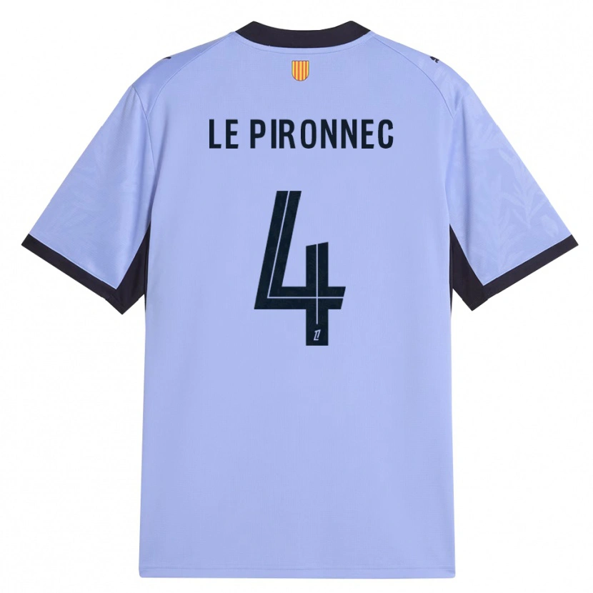 DanxenキッズKélian Le Pironnec#4ラベンダー 黒サードユニフォームシャツ2026/27ジャージーユニフォーム