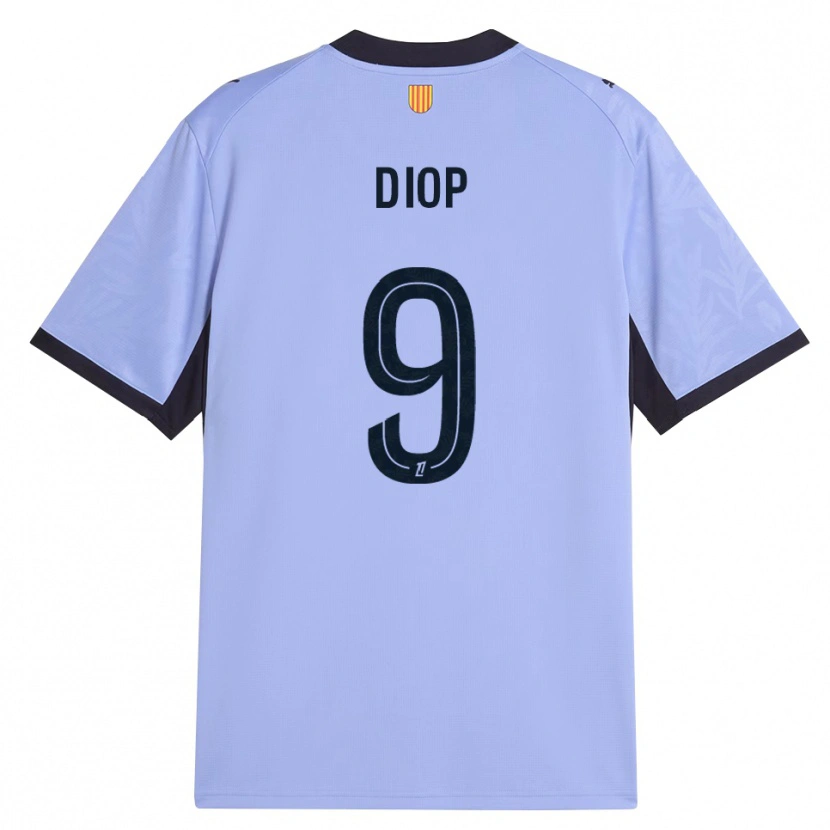 Danxenキッズママ・ディオプ#9ラベンダー 黒サードユニフォームシャツ2026/27ジャージーユニフォーム
