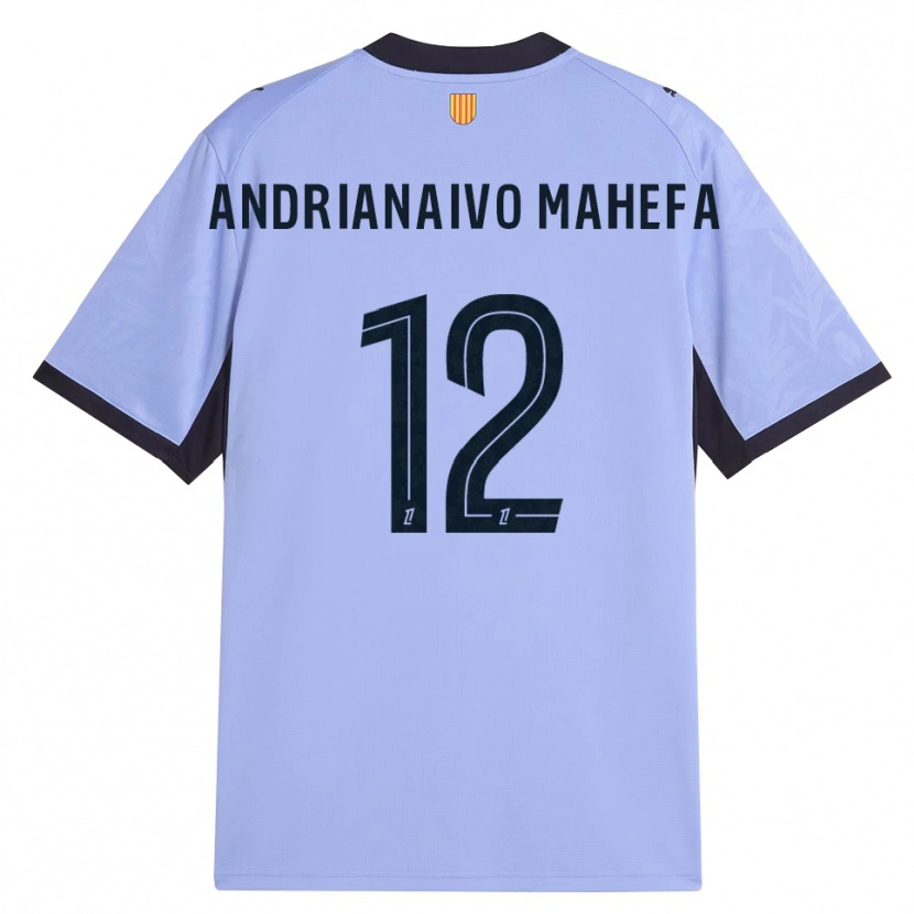 DanxenキッズMathis Andrianaivo#12ラベンダー 黒サードユニフォームシャツ2026/27ジャージーユニフォーム