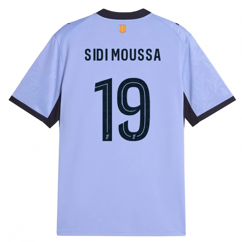 DanxenキッズSalima Sidi Moussa#19ラベンダー 黒サードユニフォームシャツ2026/27ジャージーユニフォーム