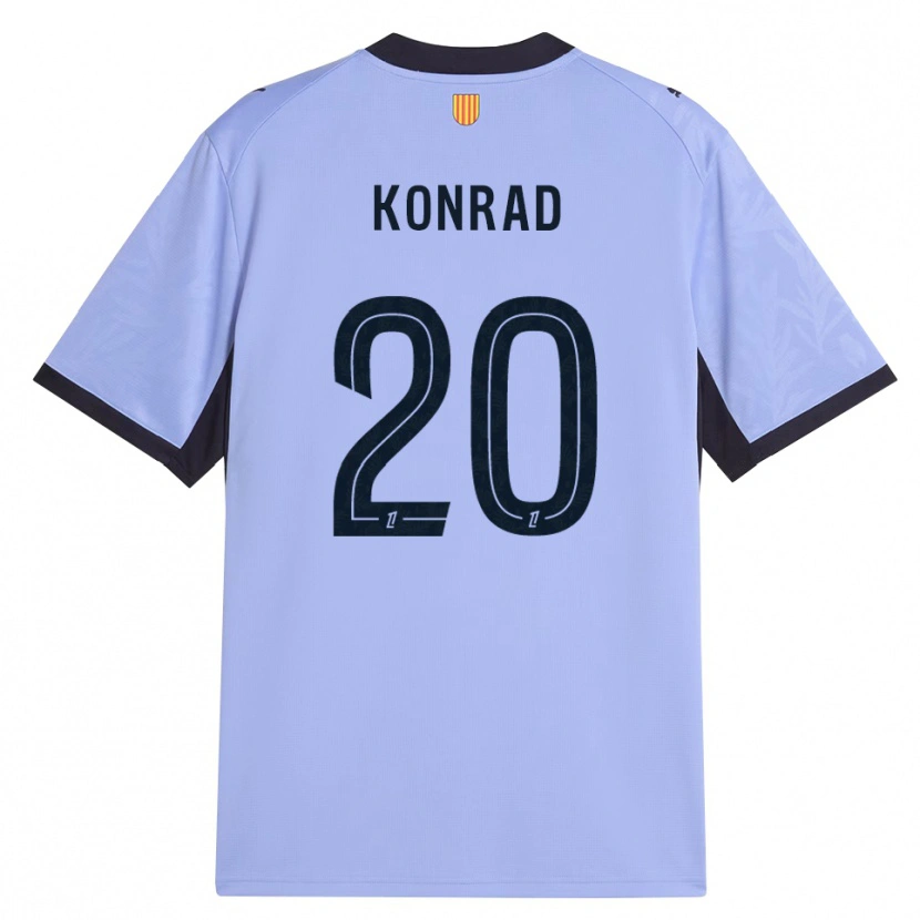 Danxenキッズコンラッド・デ・ラ・フエンテ#20ラベンダー 黒サードユニフォームシャツ2026/27ジャージーユニフォーム