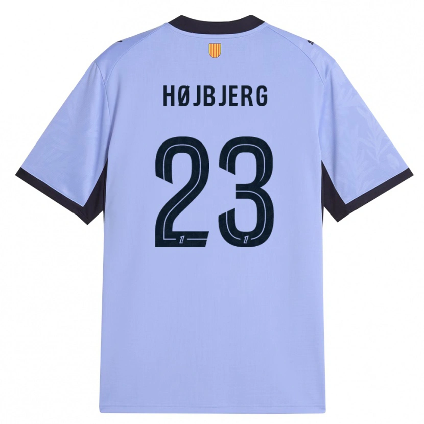 Danxenキッズピエーミル・ホイビュア#23ラベンダー 黒サードユニフォームシャツ2026/27ジャージーユニフォーム