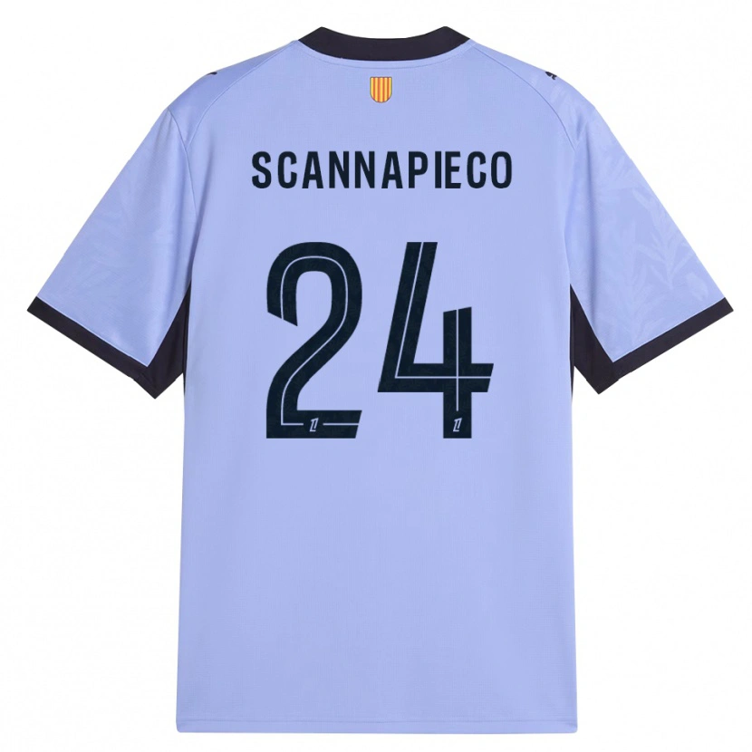 DanxenキッズDona Scannapieco#24ラベンダー 黒サードユニフォームシャツ2026/27ジャージーユニフォーム