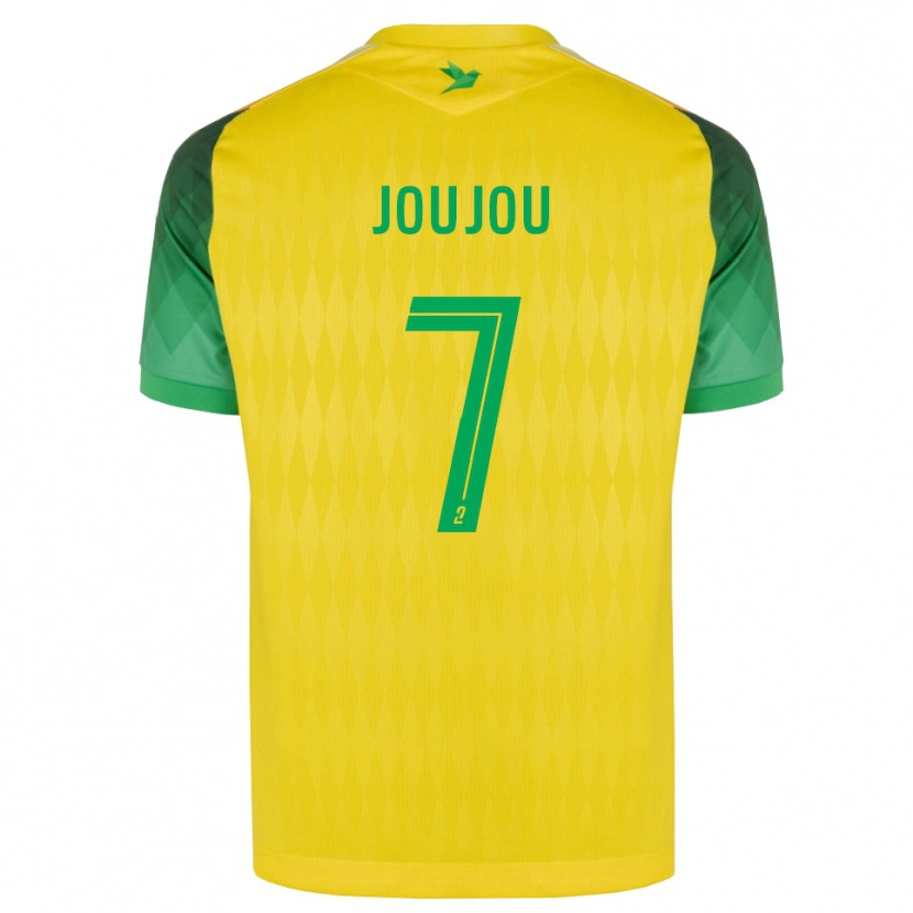 DanxenキッズAntoine Joujou#7黄 緑 赤ホームシャツ2026/27ジャージーユニフォーム