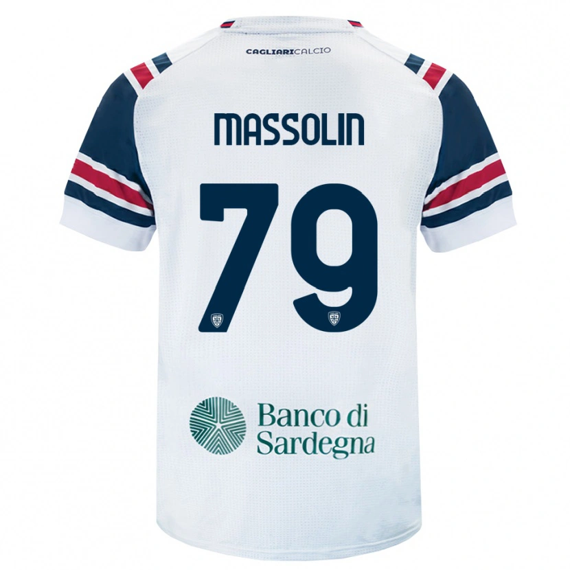 DanxenキッズYanis Massolin#79ホワイト レッド グリーンアウェイシャツ2026/27ジャージーユニフォーム