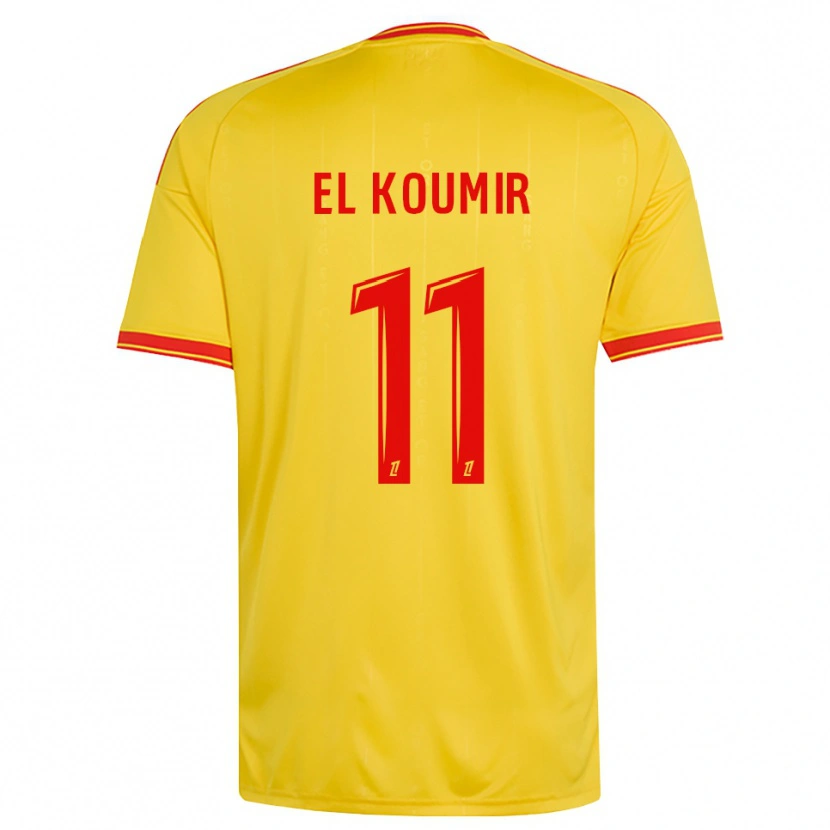 DanxenメンズKaîna El Koumir#11金 オレンジ 赤ホームシャツ2026/27ジャージーユニフォーム