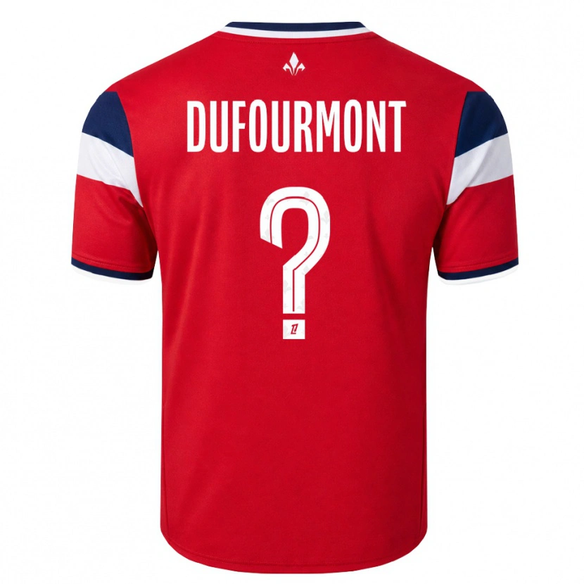 DanxenメンズEléa Dufourmont#0赤 白 ロイヤルブルーホームシャツ2026/27ジャージーユニフォーム