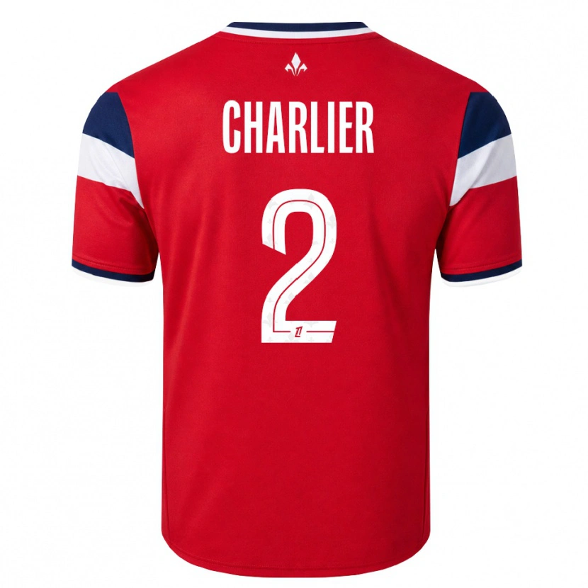 DanxenメンズAmaury Charlier#2赤 白 ロイヤルブルーホームシャツ2026/27ジャージーユニフォーム