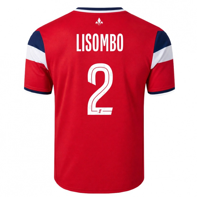 DanxenメンズLougy Lisombo#2赤 白 ロイヤルブルーホームシャツ2026/27ジャージーユニフォーム