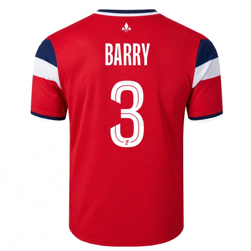 DanxenメンズLéo Barry#3赤 白 ロイヤルブルーホームシャツ2026/27ジャージーユニフォーム