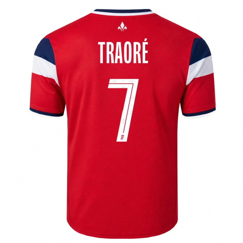 DanxenメンズYéli Traoré#7赤 白 ロイヤルブルーホームシャツ2026/27ジャージーユニフォーム