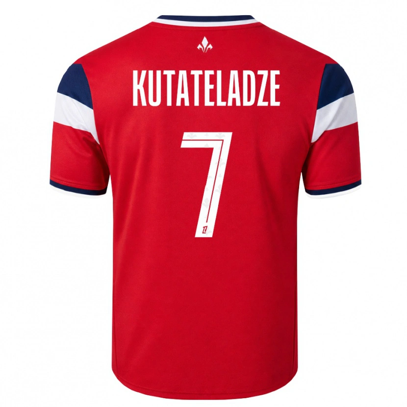 DanxenメンズAlexandre Kutateladze#7赤 白 ロイヤルブルーホームシャツ2026/27ジャージーユニフォーム