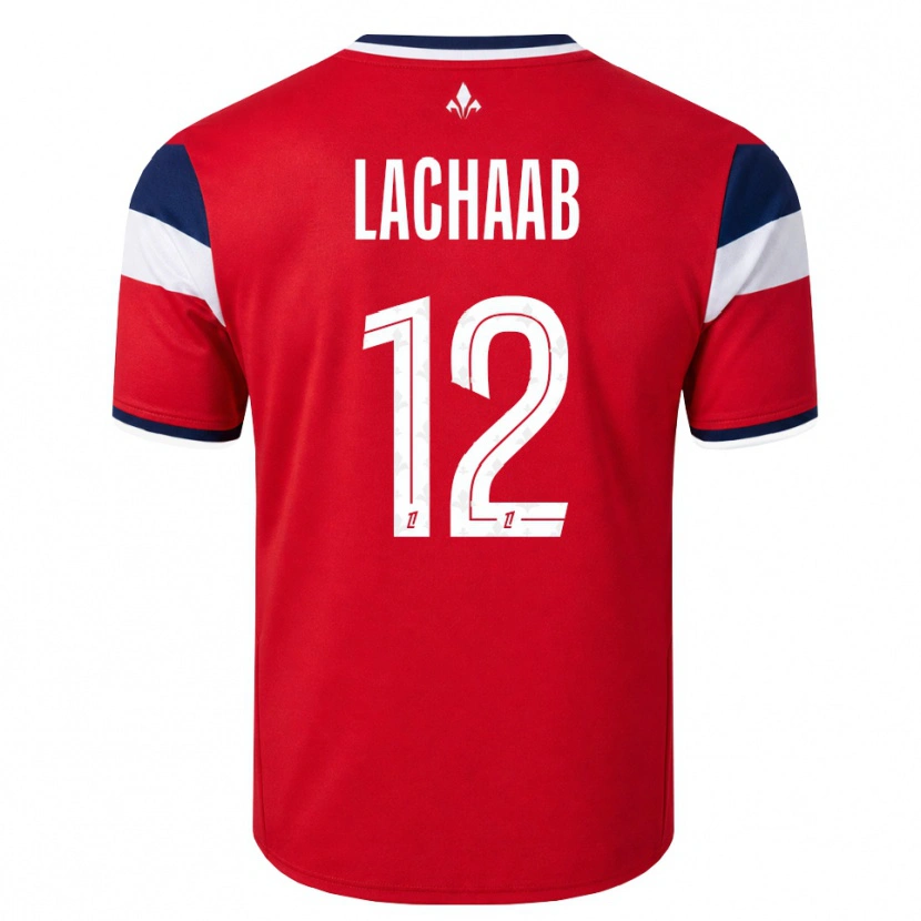 DanxenメンズYounes Lachaab#12赤 白 ロイヤルブルーホームシャツ2026/27ジャージーユニフォーム