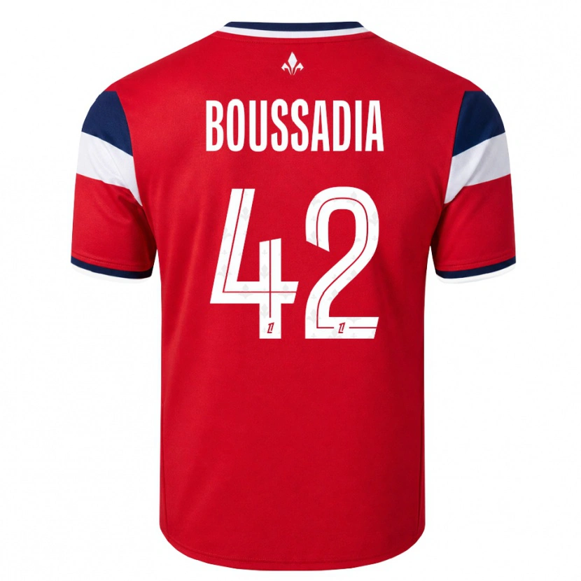 DanxenメンズSaad Boussadia#42赤 白 ロイヤルブルーホームシャツ2026/27ジャージーユニフォーム