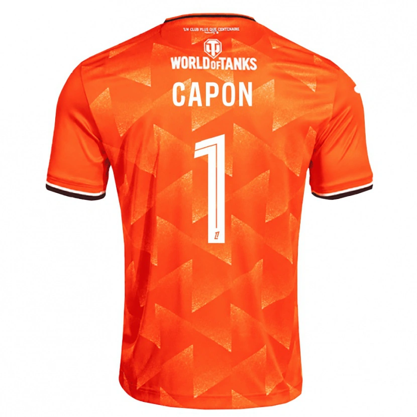 DanxenメンズEmma Capon#1オレンジ 白 黒ホームシャツ2026/27ジャージーユニフォーム