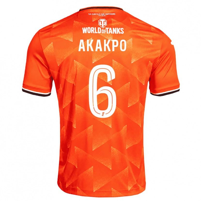 DanxenメンズIzak Akakpo#6オレンジ 白 黒ホームシャツ2026/27ジャージーユニフォーム