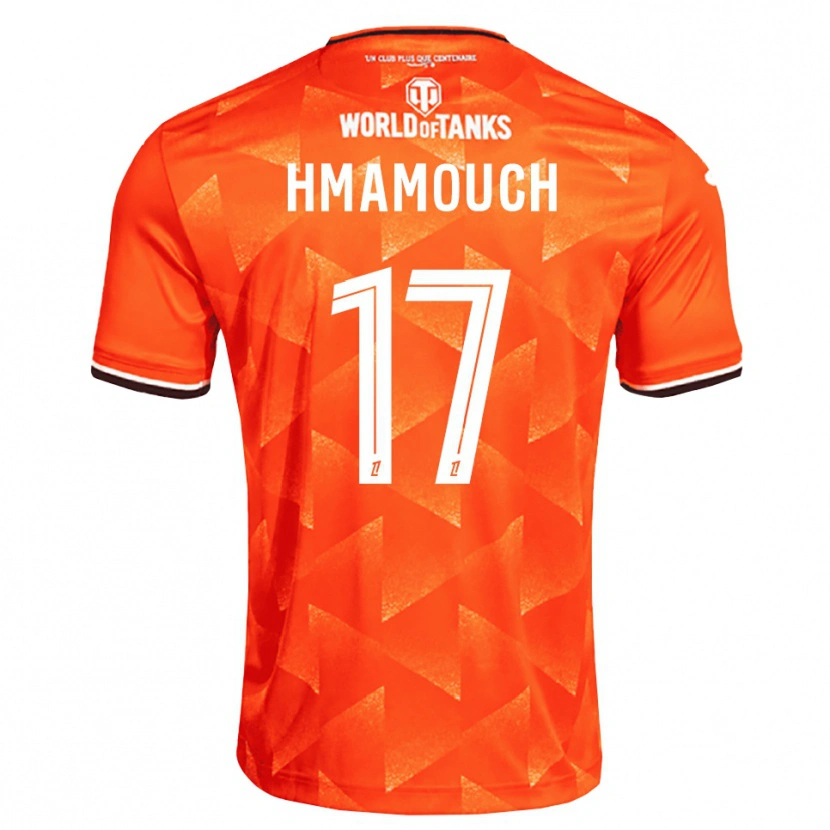 DanxenメンズMohamed-Anouar Hmamouch#17オレンジ 白 黒ホームシャツ2026/27ジャージーユニフォーム