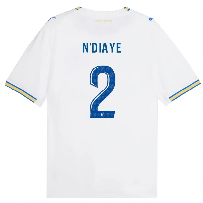 DanxenメンズOsmane N'diaye#2ドジャーブルー 白ホームシャツ2026/27ジャージーユニフォーム