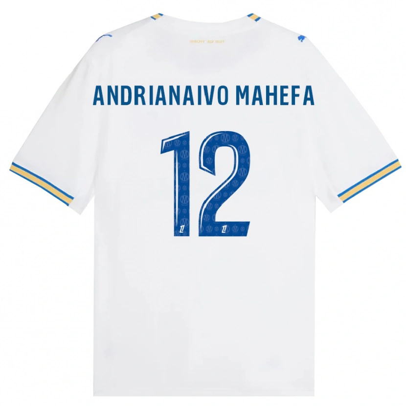 DanxenメンズMathis Andrianaivo#12ドジャーブルー 白ホームシャツ2026/27ジャージーユニフォーム