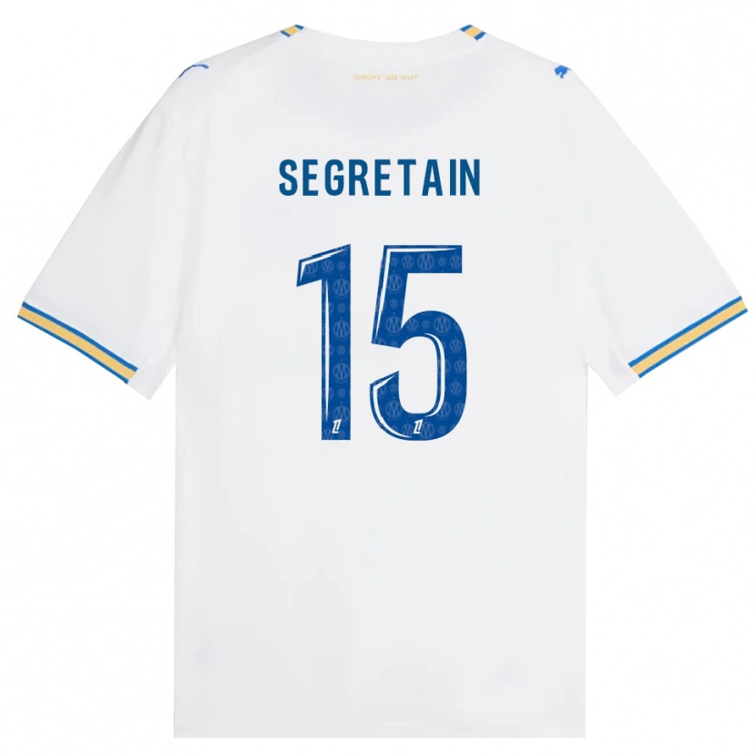 DanxenメンズJulie Ségrétain#15ドジャーブルー 白ホームシャツ2026/27ジャージーユニフォーム