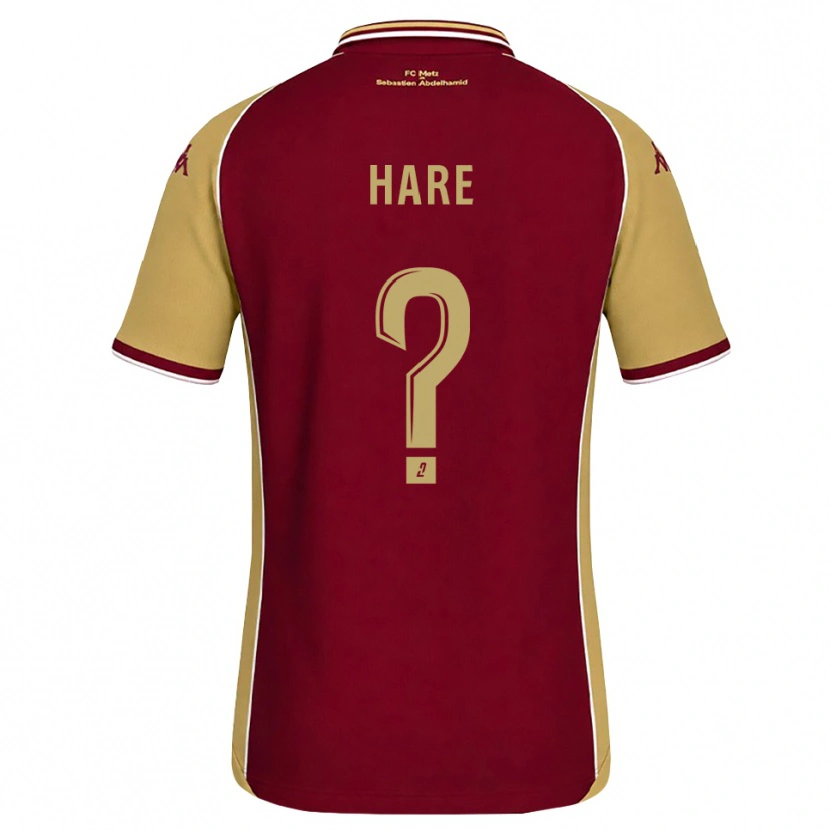 DanxenメンズHugo Hare#0ゴールデンロッド ダークレッドホームシャツ2026/27ジャージーユニフォーム