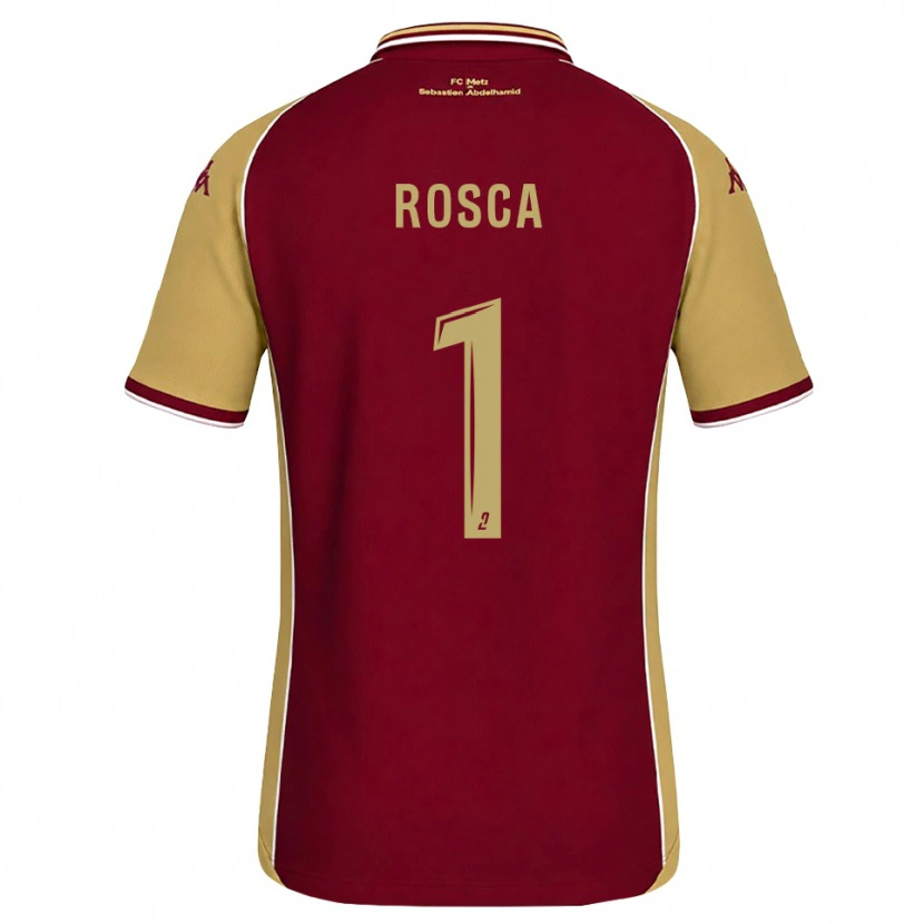 DanxenメンズDaniel Rosca#1ゴールデンロッド ダークレッドホームシャツ2026/27ジャージーユニフォーム