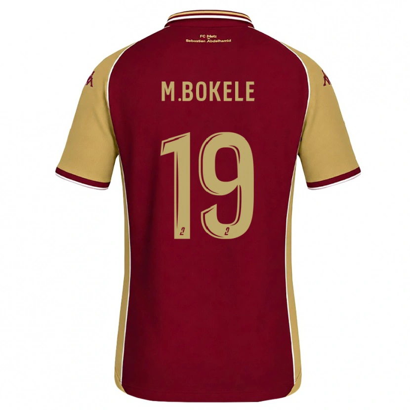 DanxenメンズMorgan Bokele#19ゴールデンロッド ダークレッドホームシャツ2026/27ジャージーユニフォーム