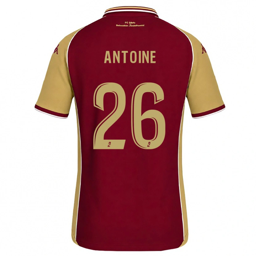 DanxenメンズMaud Antoine#26ゴールデンロッド ダークレッドホームシャツ2026/27ジャージーユニフォーム