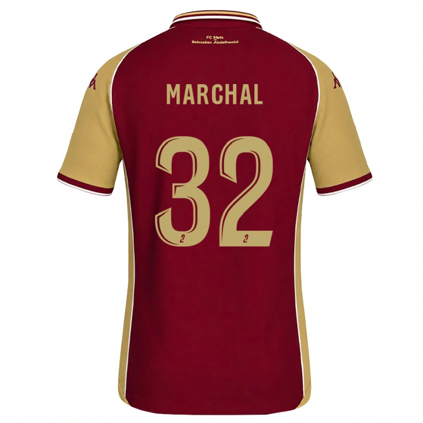 DanxenメンズAdam Marchal#32ゴールデンロッド ダークレッドホームシャツ2026/27ジャージーユニフォーム