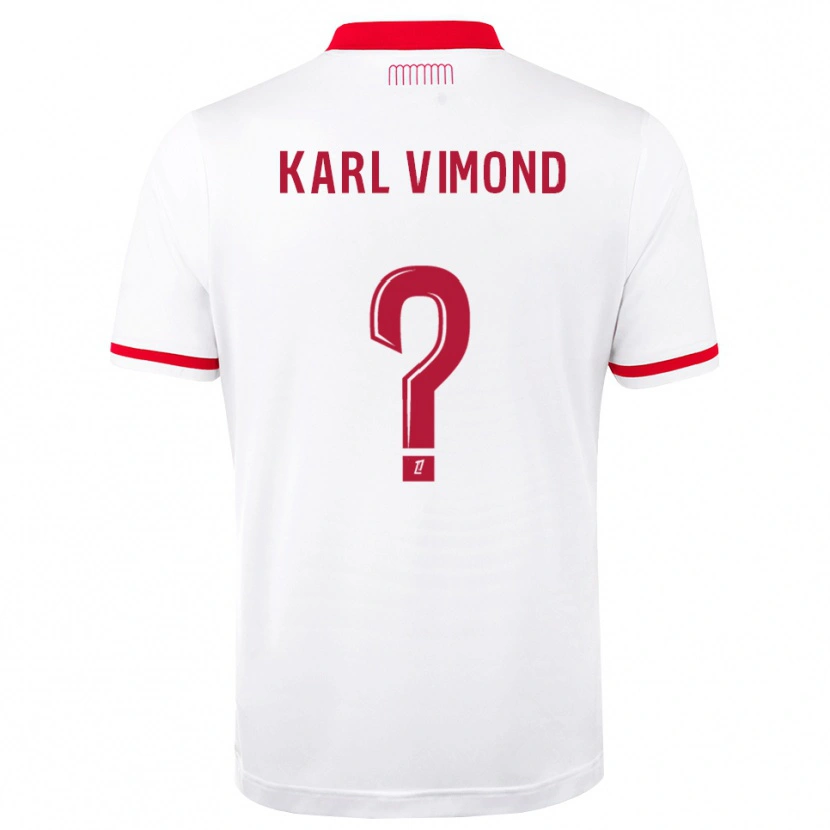 DanxenメンズDany Karl Vimond#0赤 白ホームシャツ2026/27ジャージーユニフォーム