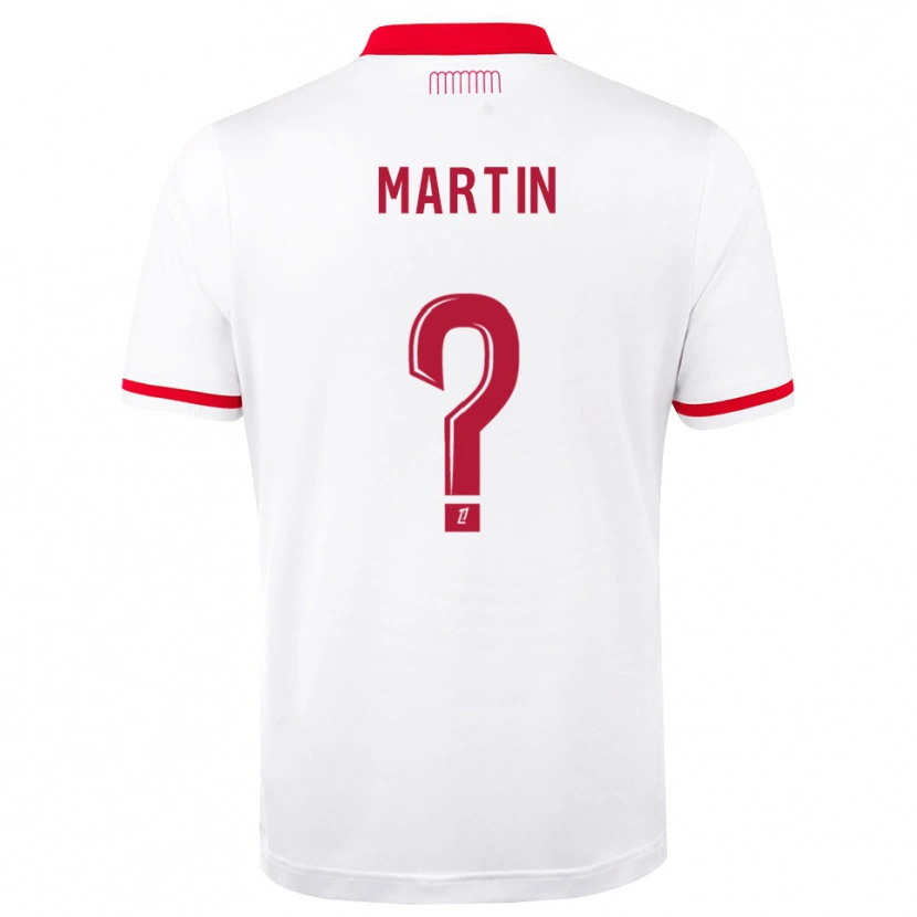 DanxenメンズLogan Martin#0赤 白ホームシャツ2026/27ジャージーユニフォーム