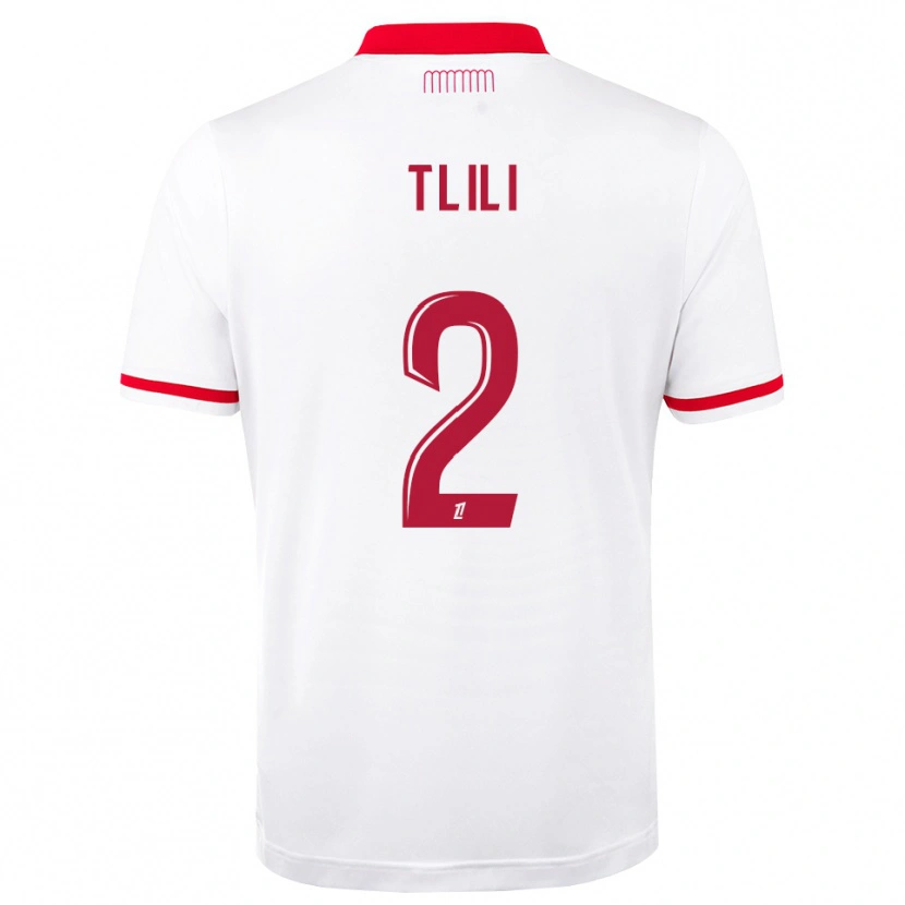 DanxenメンズMehdi Tlili#2赤 白ホームシャツ2026/27ジャージーユニフォーム