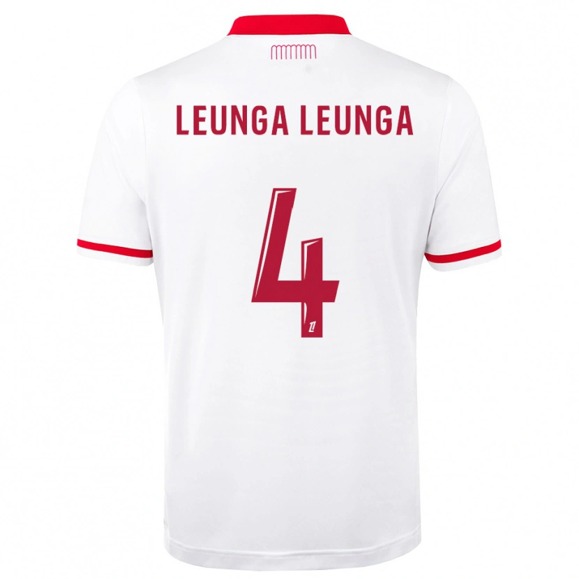 DanxenメンズDaryl Leunga Leunga#4赤 白ホームシャツ2026/27ジャージーユニフォーム