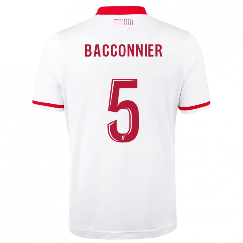 DanxenメンズKévin Bacconnier#5赤 白ホームシャツ2026/27ジャージーユニフォーム