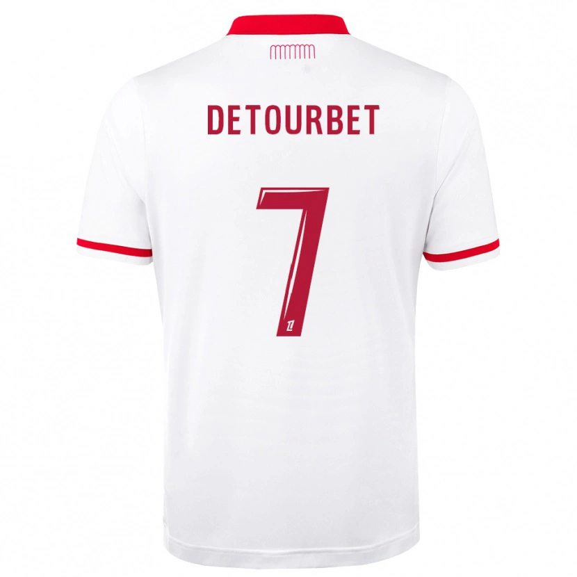 DanxenメンズMathys Detourbet#7赤 白ホームシャツ2026/27ジャージーユニフォーム