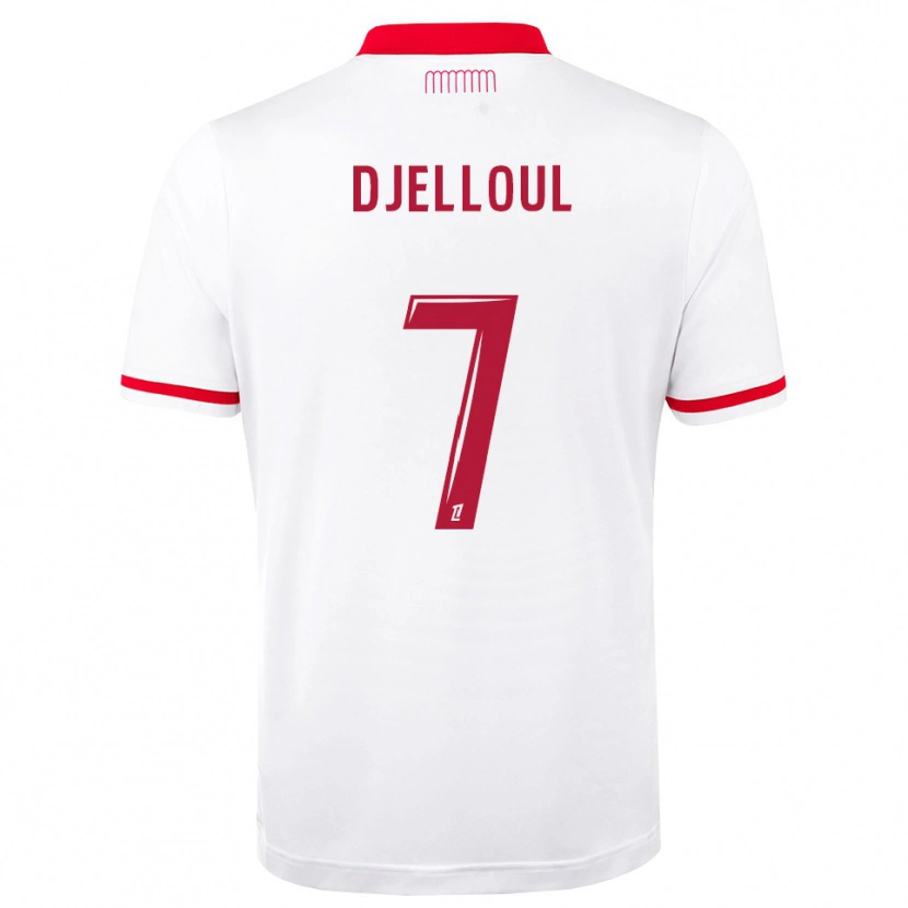 DanxenメンズJassim Djelloul#7赤 白ホームシャツ2026/27ジャージーユニフォーム