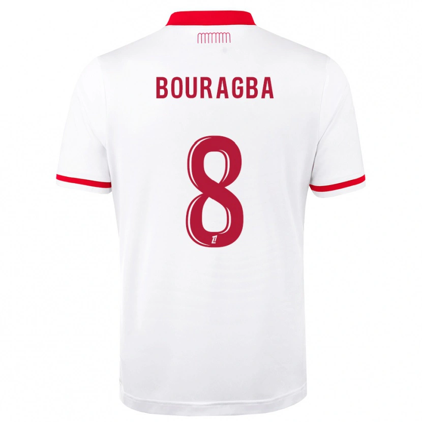 DanxenメンズOuanis Bouragba#8赤 白ホームシャツ2026/27ジャージーユニフォーム