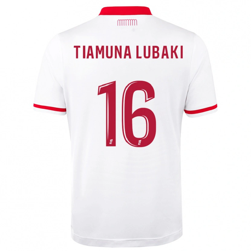 DanxenメンズLoïc Tiamuna Lubaki#16赤 白ホームシャツ2026/27ジャージーユニフォーム