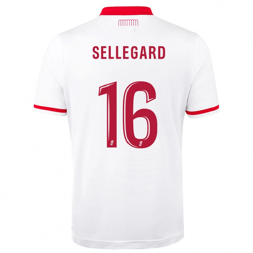 DanxenメンズAlexander Sellegard#16赤 白ホームシャツ2026/27ジャージーユニフォーム