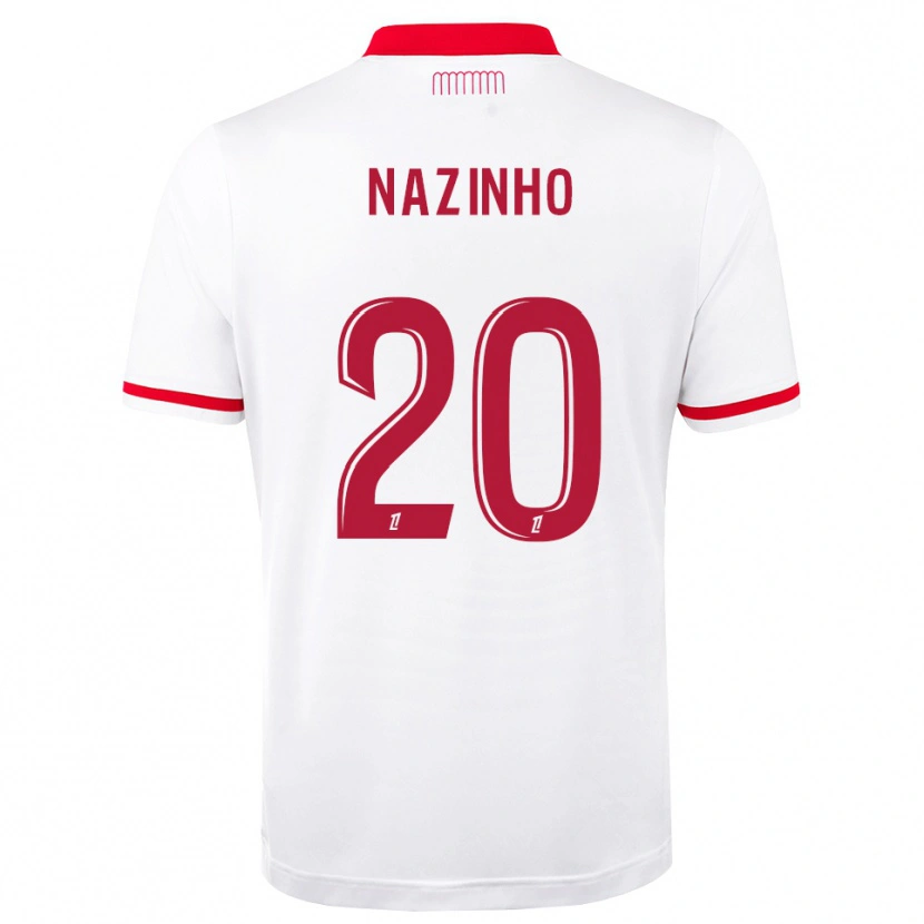 Danxenメンズフラビオ・ナジーニョ#20赤 白ホームシャツ2026/27ジャージーユニフォーム