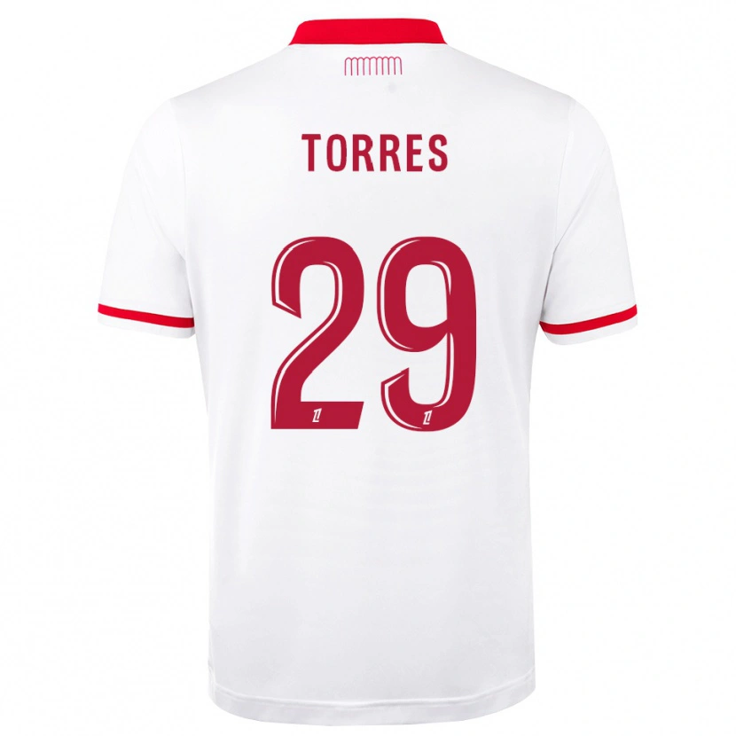 DanxenメンズLouis Torres#29赤 白ホームシャツ2026/27ジャージーユニフォーム