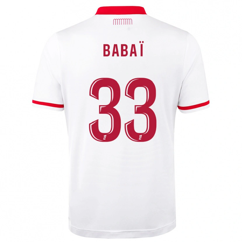 DanxenメンズNazim Babaï#33赤 白ホームシャツ2026/27ジャージーユニフォーム