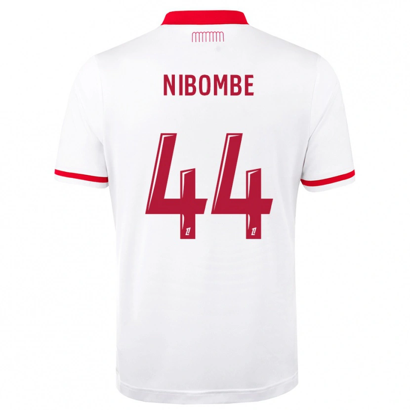 DanxenメンズSamuel Nibombe#44赤 白ホームシャツ2026/27ジャージーユニフォーム