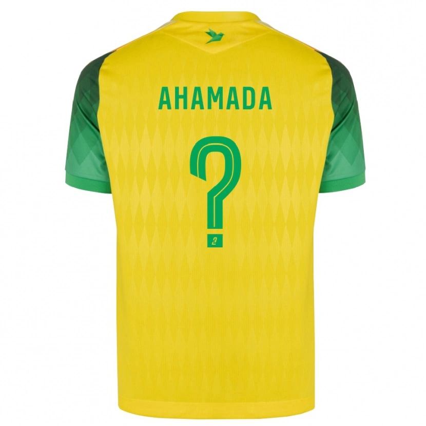 DanxenメンズHoussam Ahamada#0黄 緑 赤ホームシャツ2026/27ジャージーユニフォーム