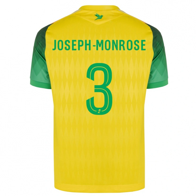 DanxenメンズFlorian Joseph-Monrose#3黄 緑 赤ホームシャツ2026/27ジャージーユニフォーム