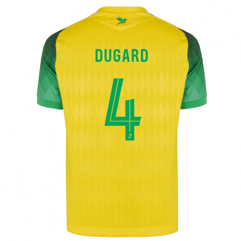 DanxenメンズTaïgy Dugard#4黄 緑 赤ホームシャツ2026/27ジャージーユニフォーム