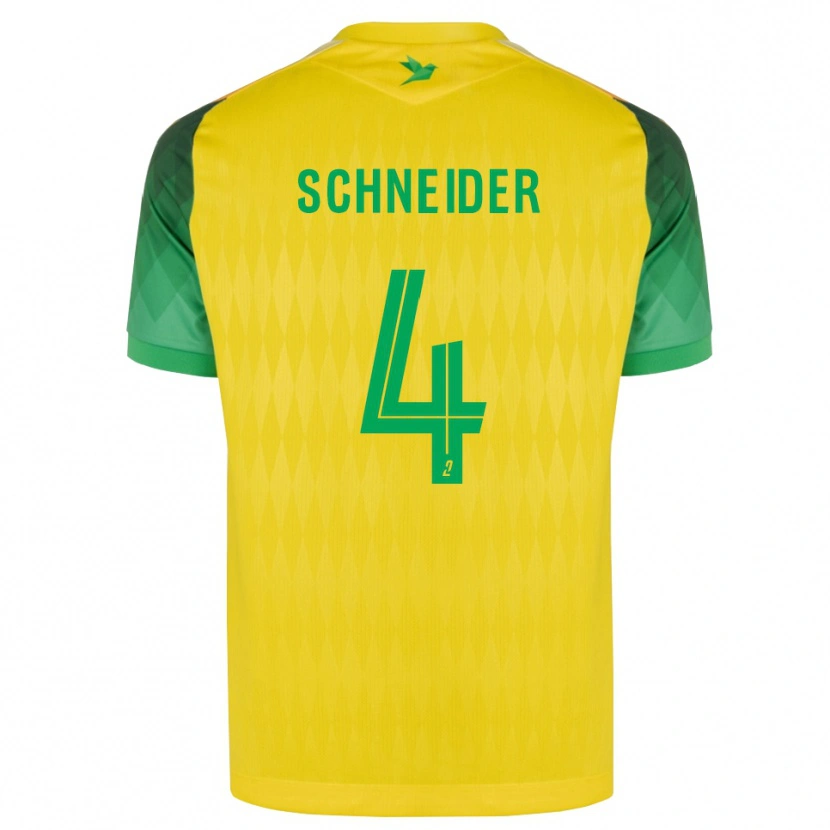 DanxenメンズOctave Schneider#4黄 緑 赤ホームシャツ2026/27ジャージーユニフォーム
