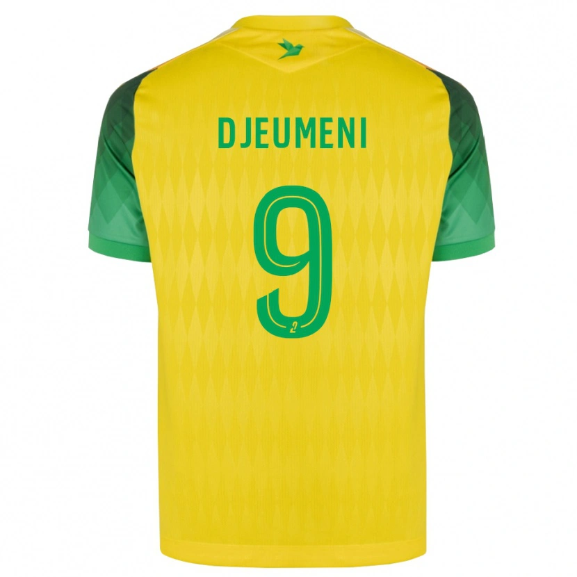 DanxenメンズKevy Djeumeni#9黄 緑 赤ホームシャツ2026/27ジャージーユニフォーム